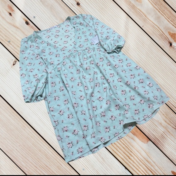 NWT Velvet Torch (Nordstrom) L floral babydoll dress with pockets - Picture 2 of 8